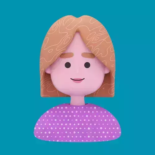 Girl Avatar 3D Illustration Model