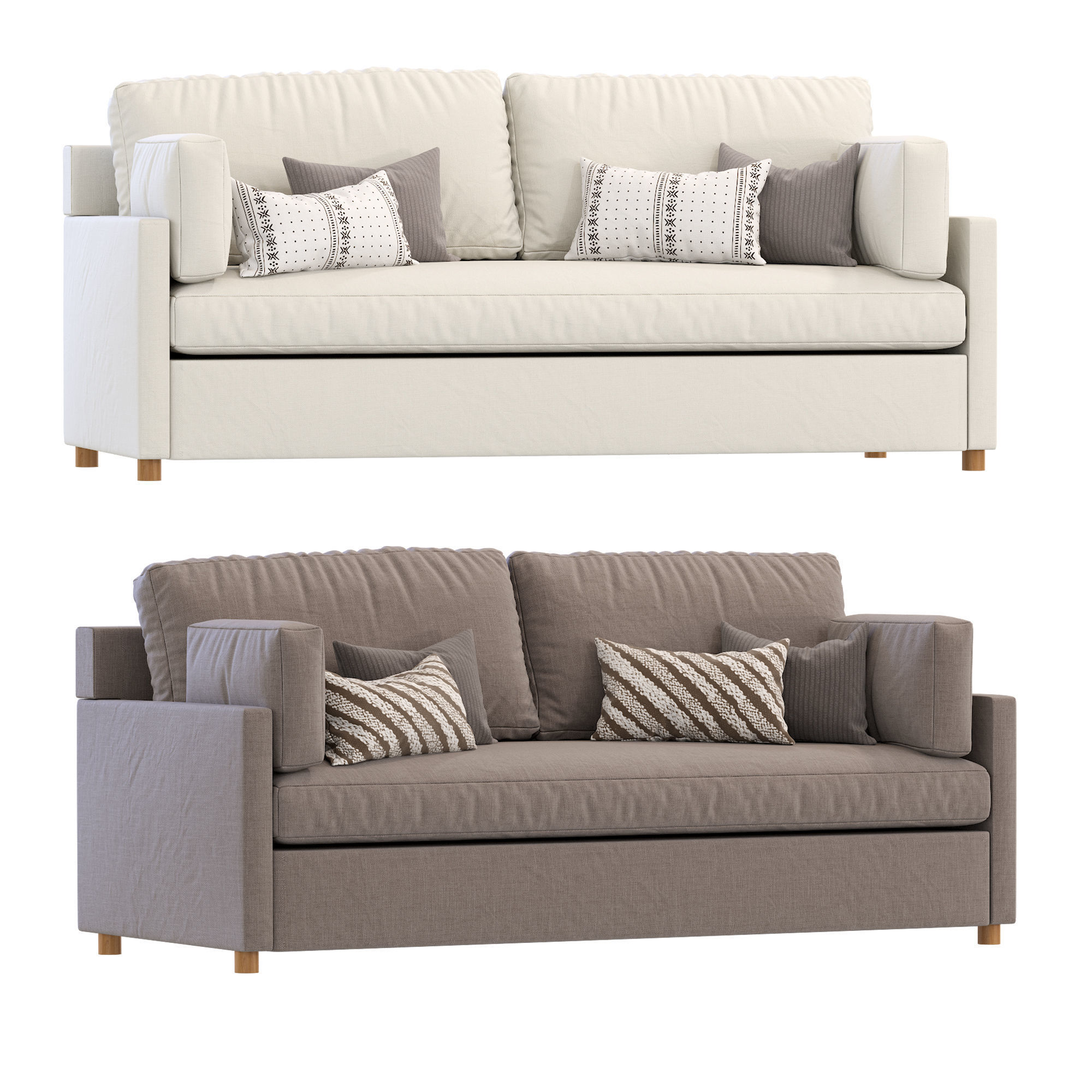 Marin Sofa By West Elm 3D model_2