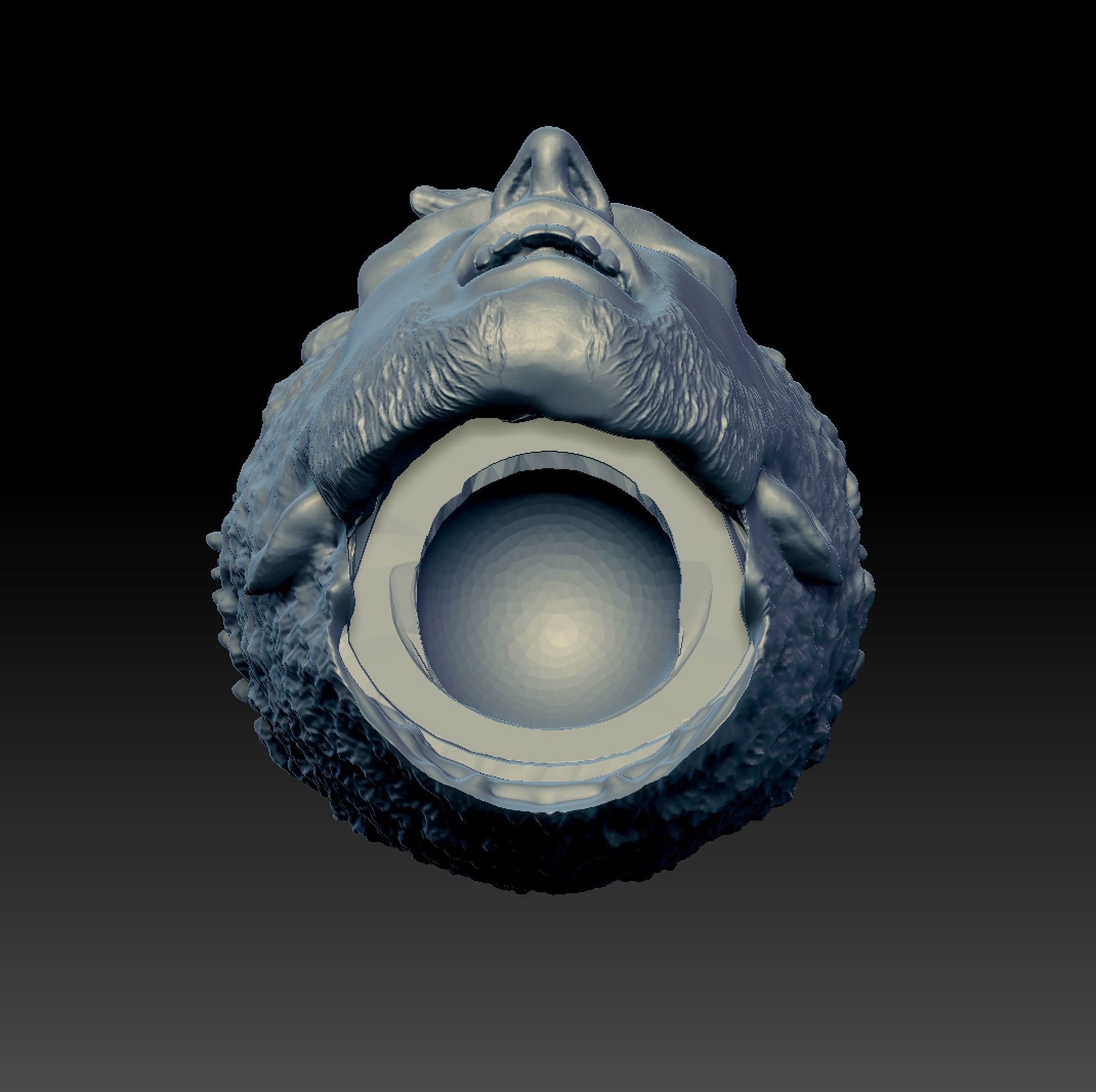 Hugh Jacked Man Yell 3D print model_4