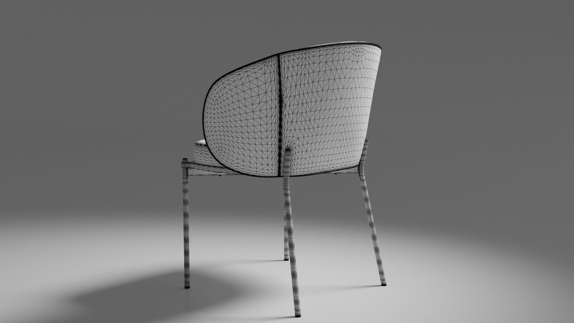 Armchair 05 3D model_4