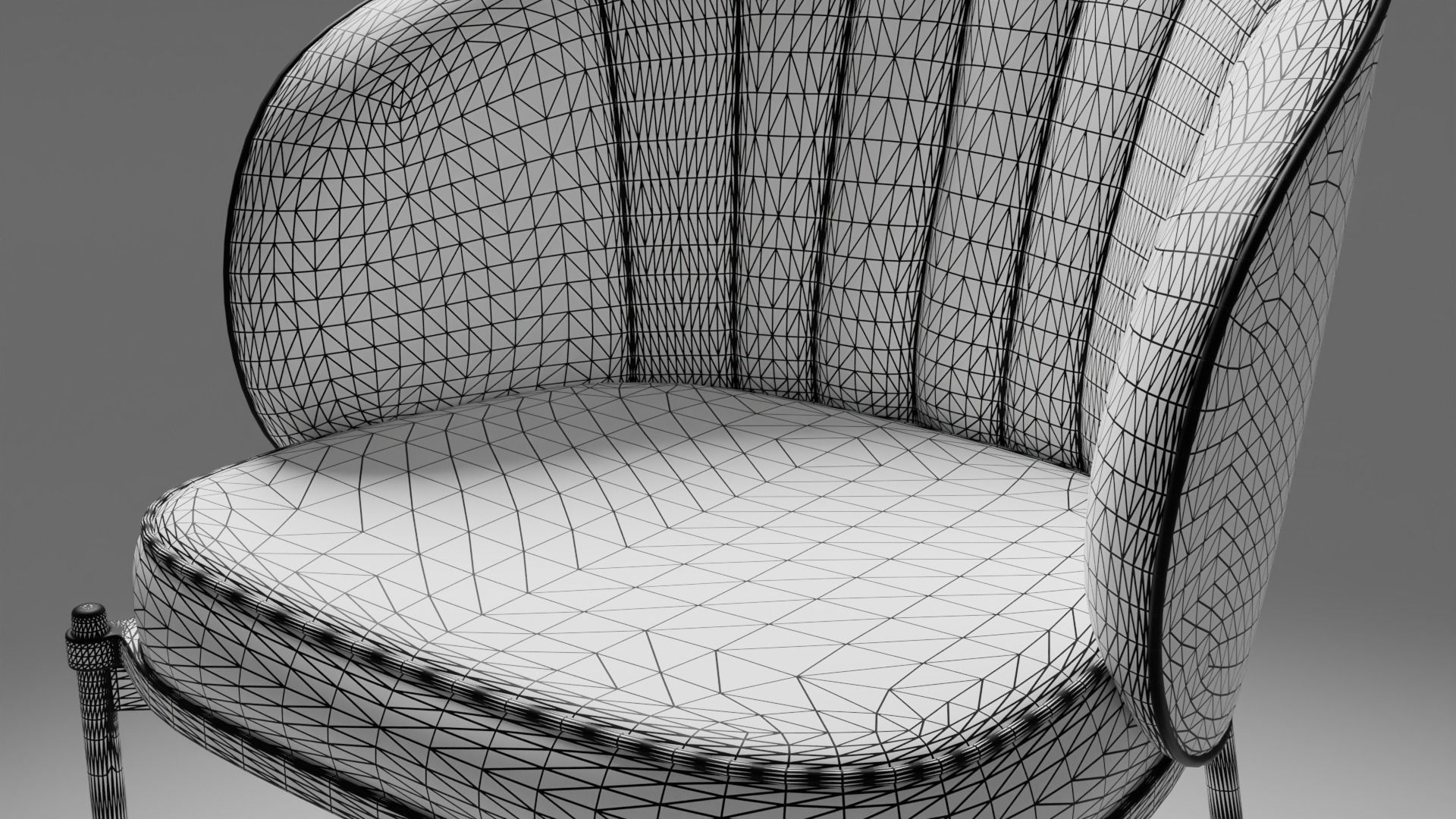 Armchair 05 3D model_7