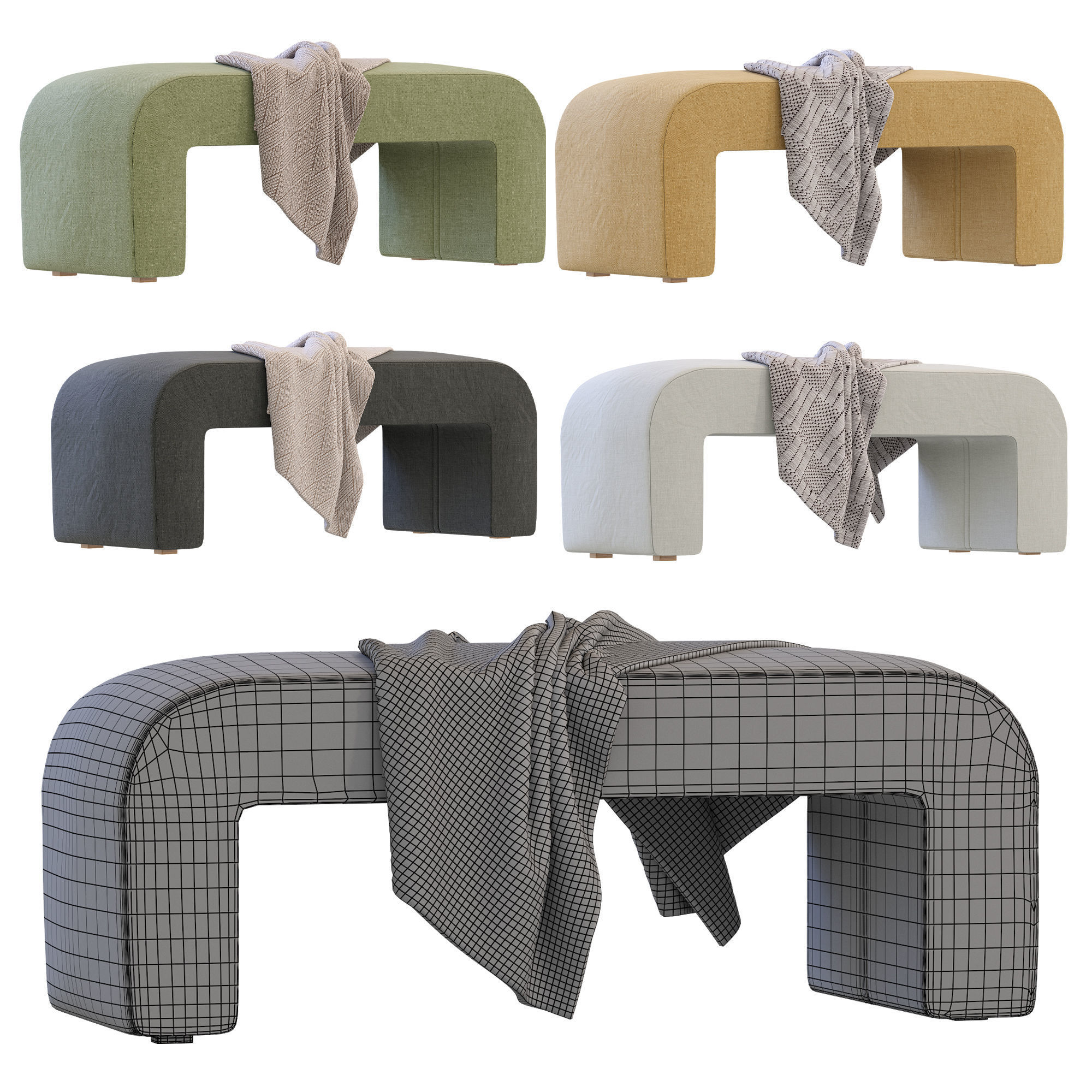 Banquette Rint by Divan ru 3D model_4