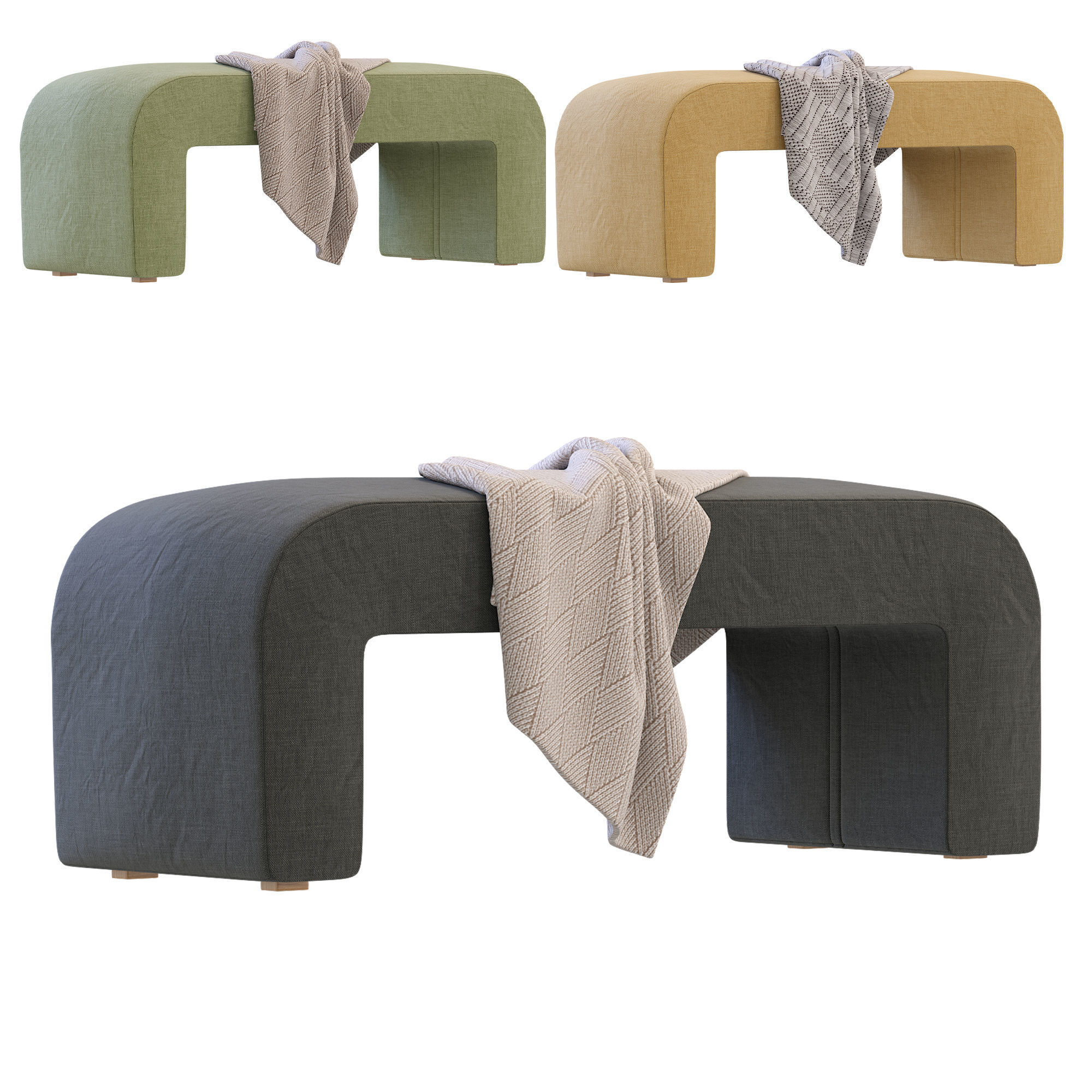 Banquette Rint by Divan ru 3D model_3