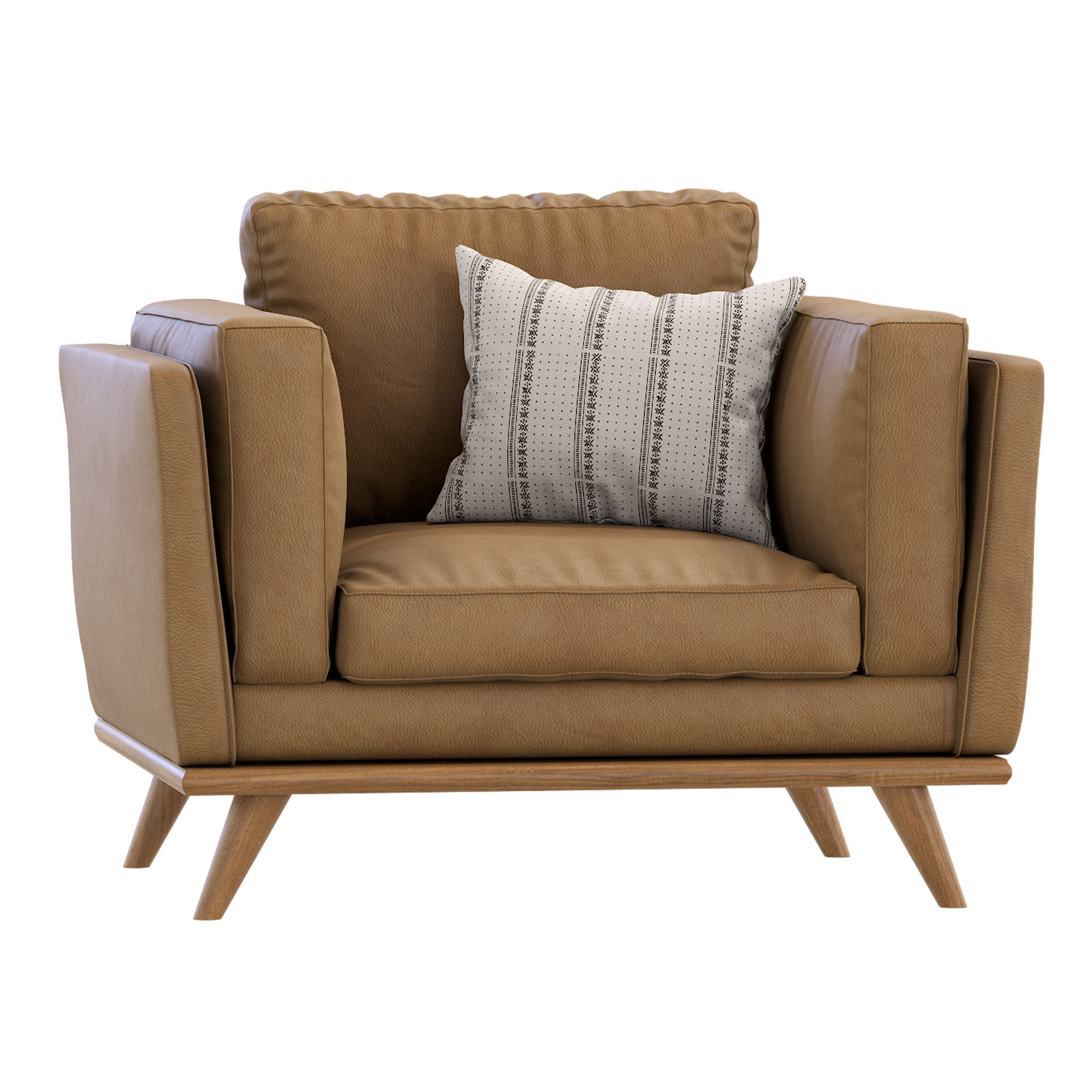 Zander Armchair By West Elm 3D model_1