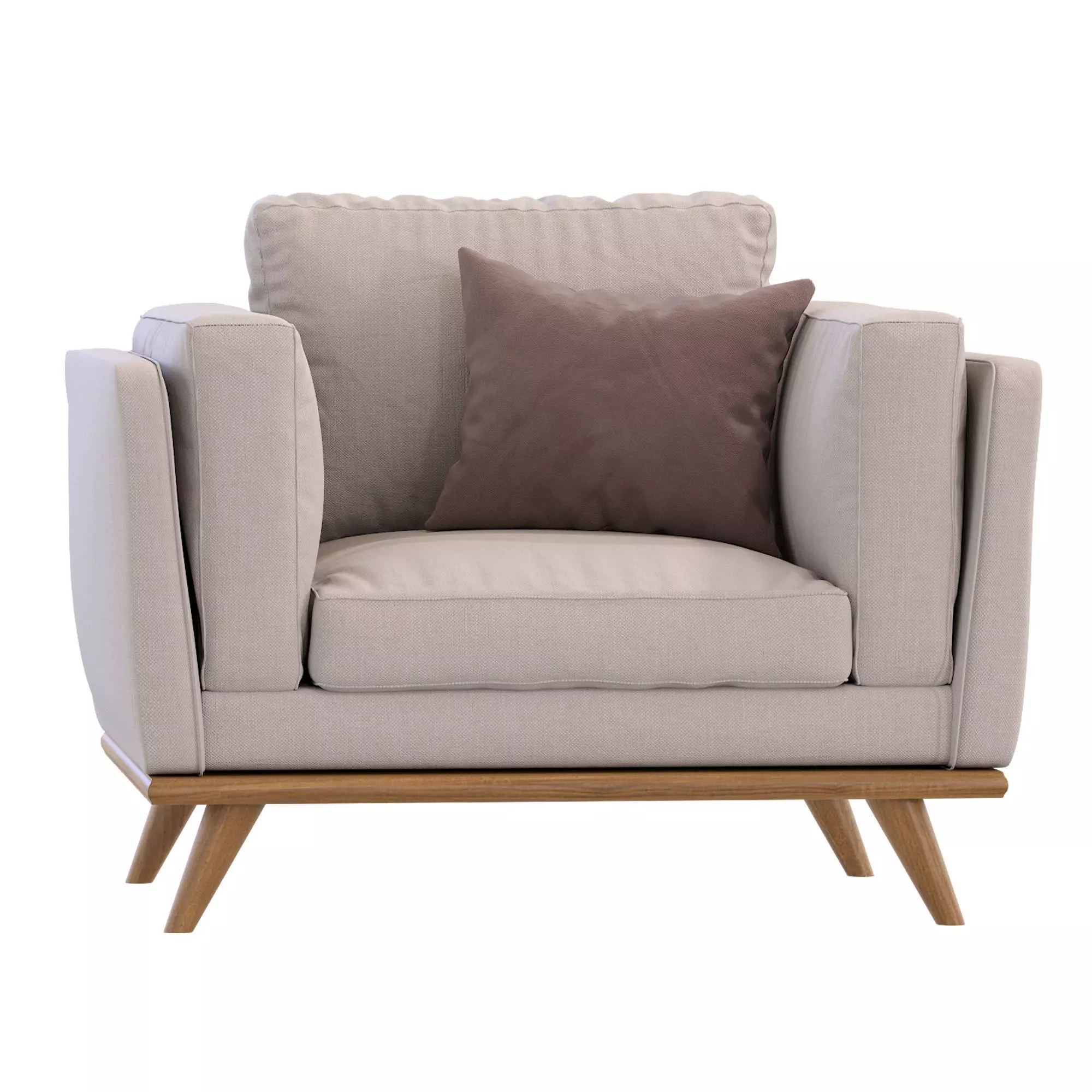 Zander Armchair By West Elm 3D model_0