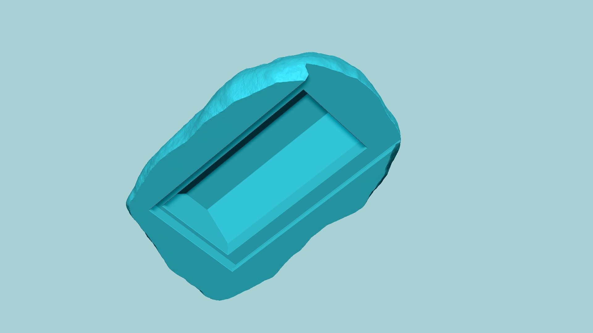 Rock Realistic Secret Key Hide STL - Outdoor Stone 3D print model_6