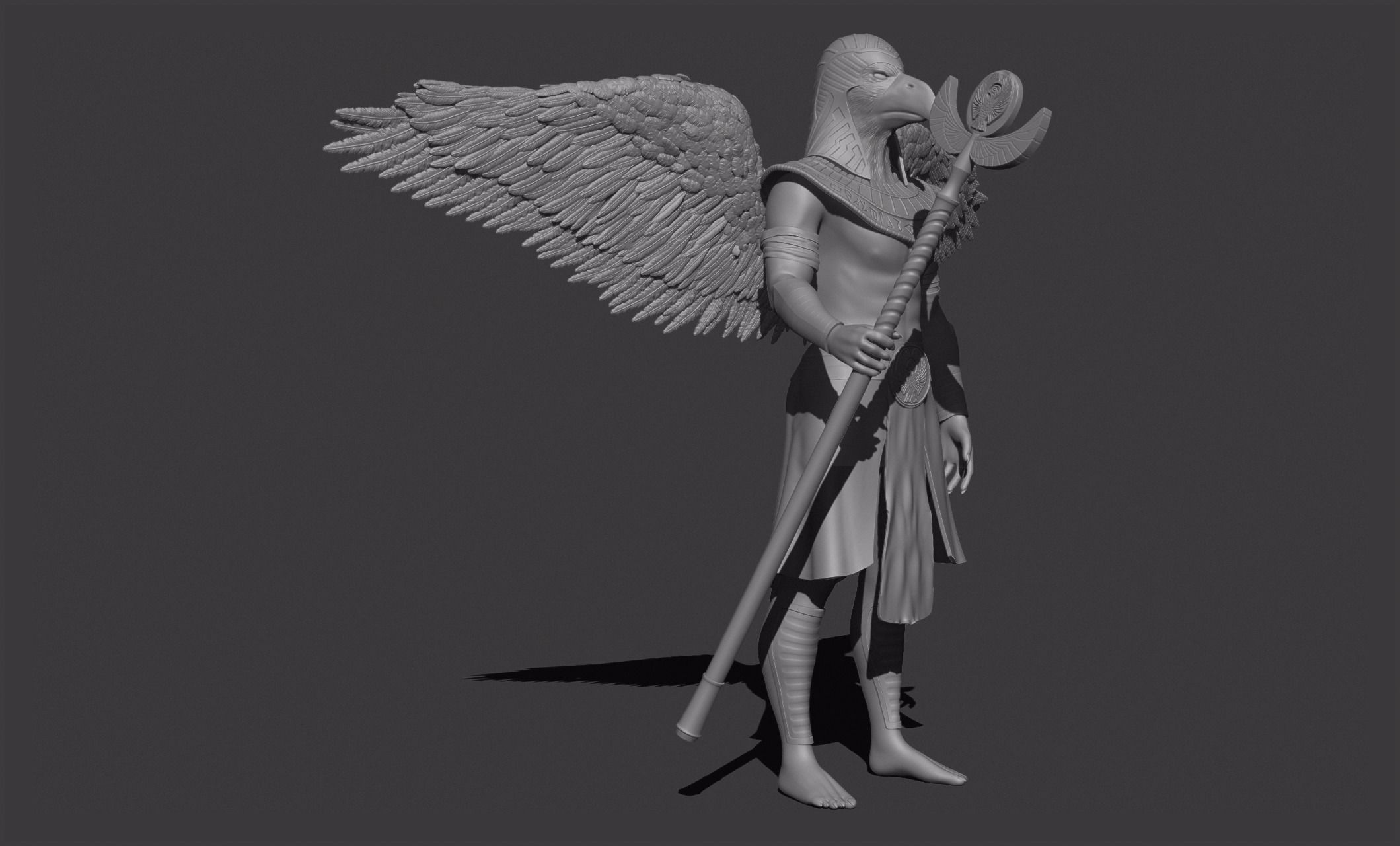 RA - God of the Sun - 3D Print Model 3D print model_2
