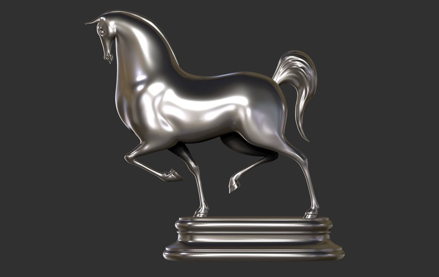 Horse Cartoon 3D print model_19