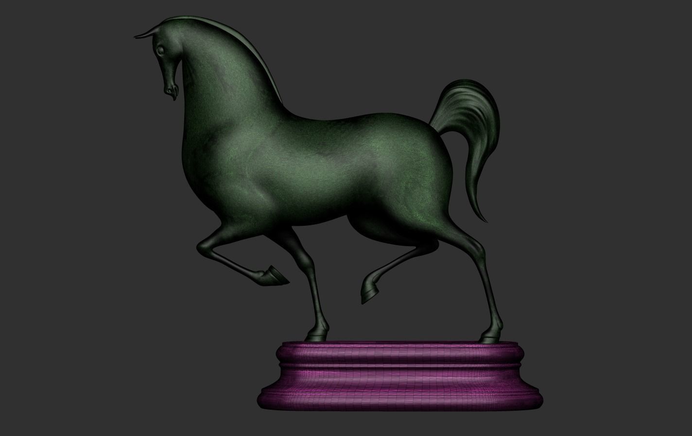 Horse Cartoon 3D print model_21