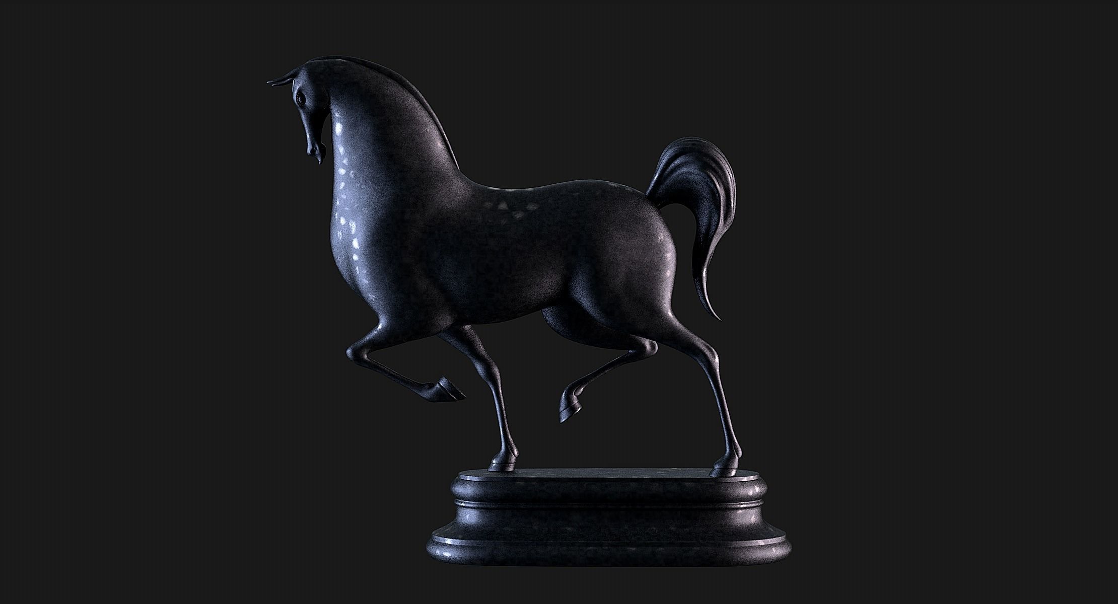 Horse Cartoon 3D print model_10