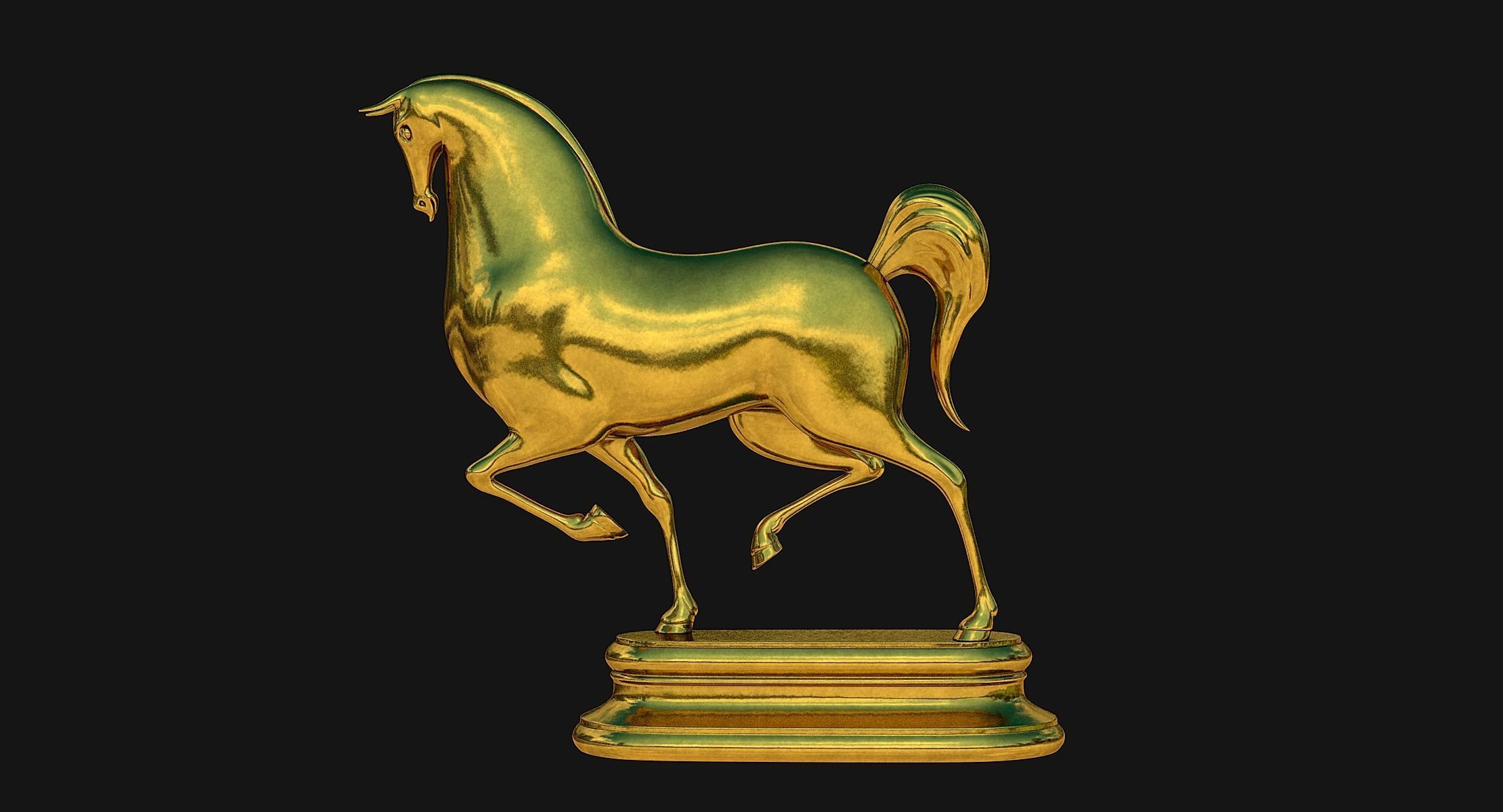 Horse Cartoon 3D print model_12