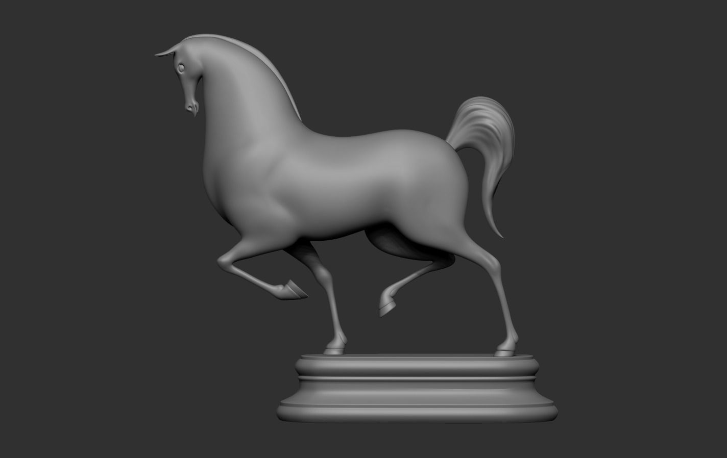 Horse Cartoon 3D print model_14