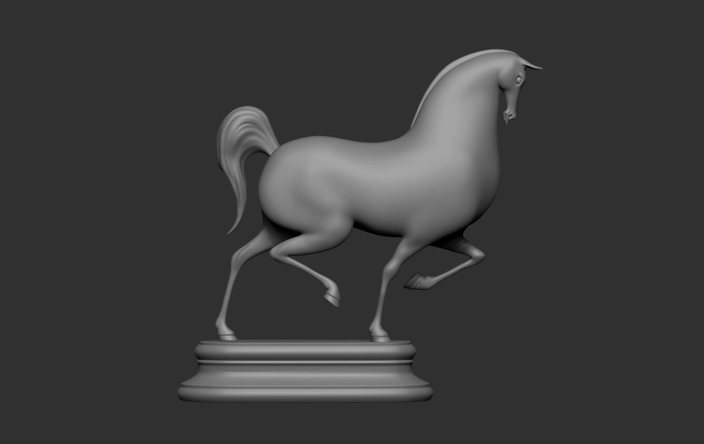 Horse Cartoon 3D print model_13