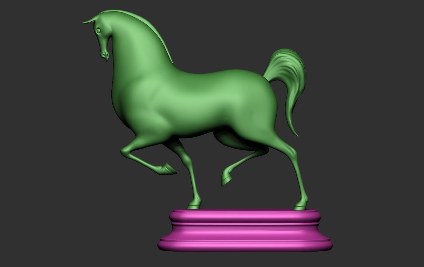 Horse Cartoon 3D print model_20