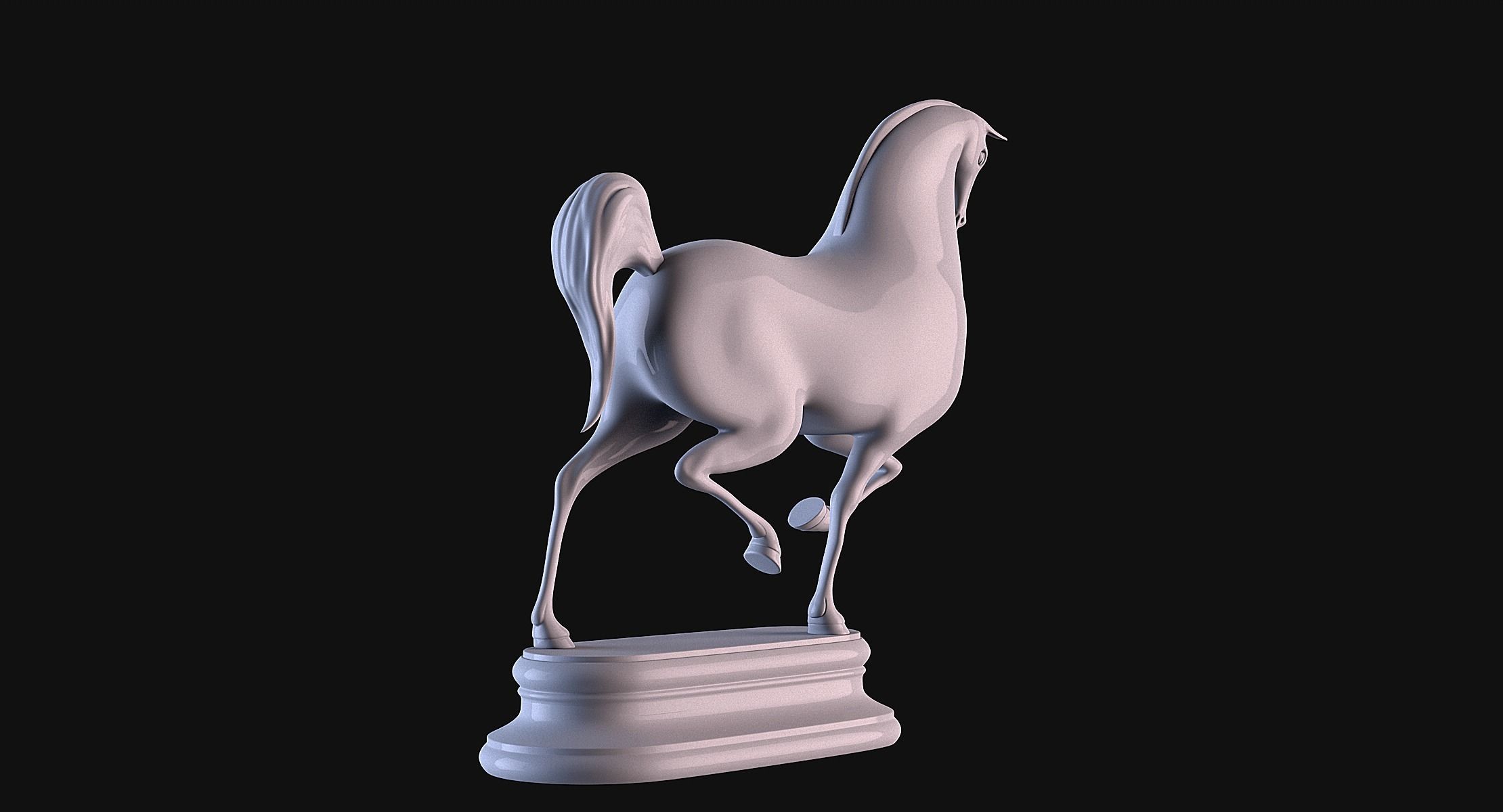Horse Cartoon 3D print model_6