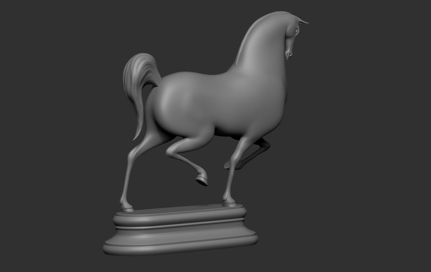 Horse Cartoon 3D print model_16