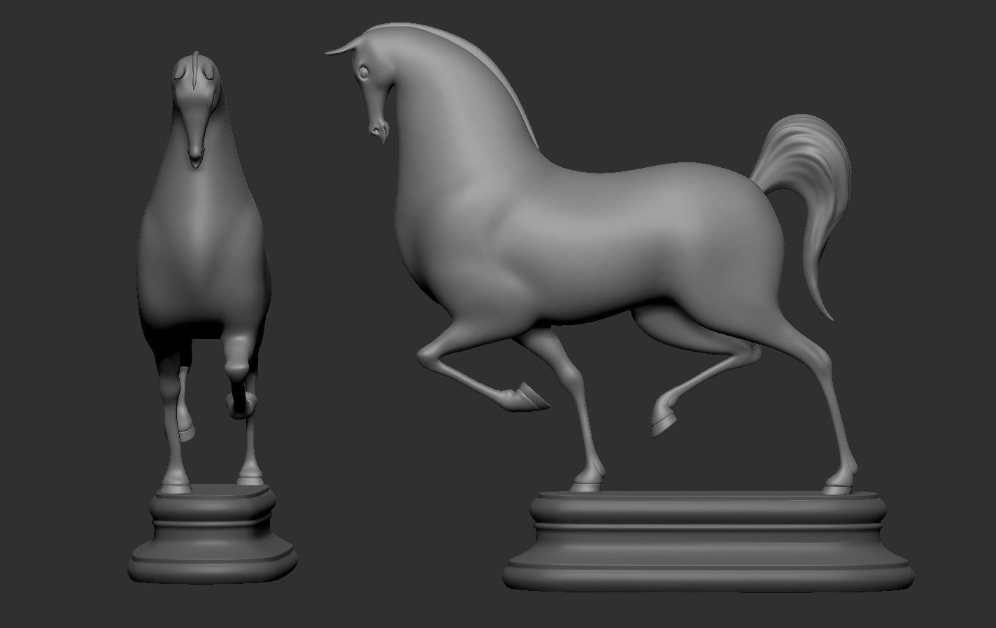 Horse Cartoon 3D print model_17