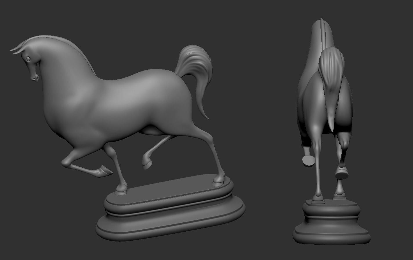 Horse Cartoon 3D print model_15