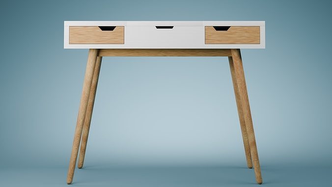 Rhythm Makeup Vanity With Mirror Low-poly 3D model