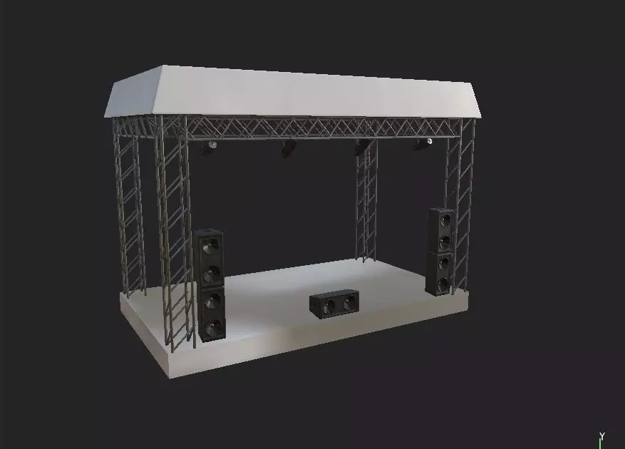 stage 3D model