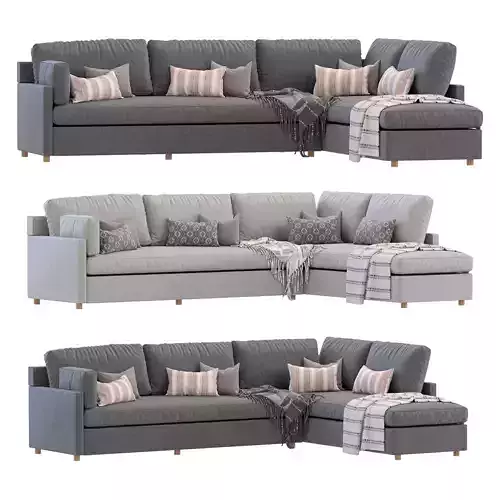 West elm Marin corner sofa
