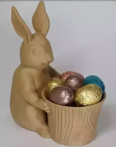 Easter bunny pot