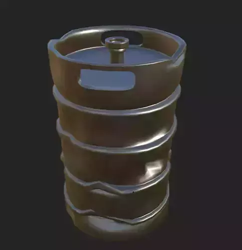 Dented Beer Keg Model