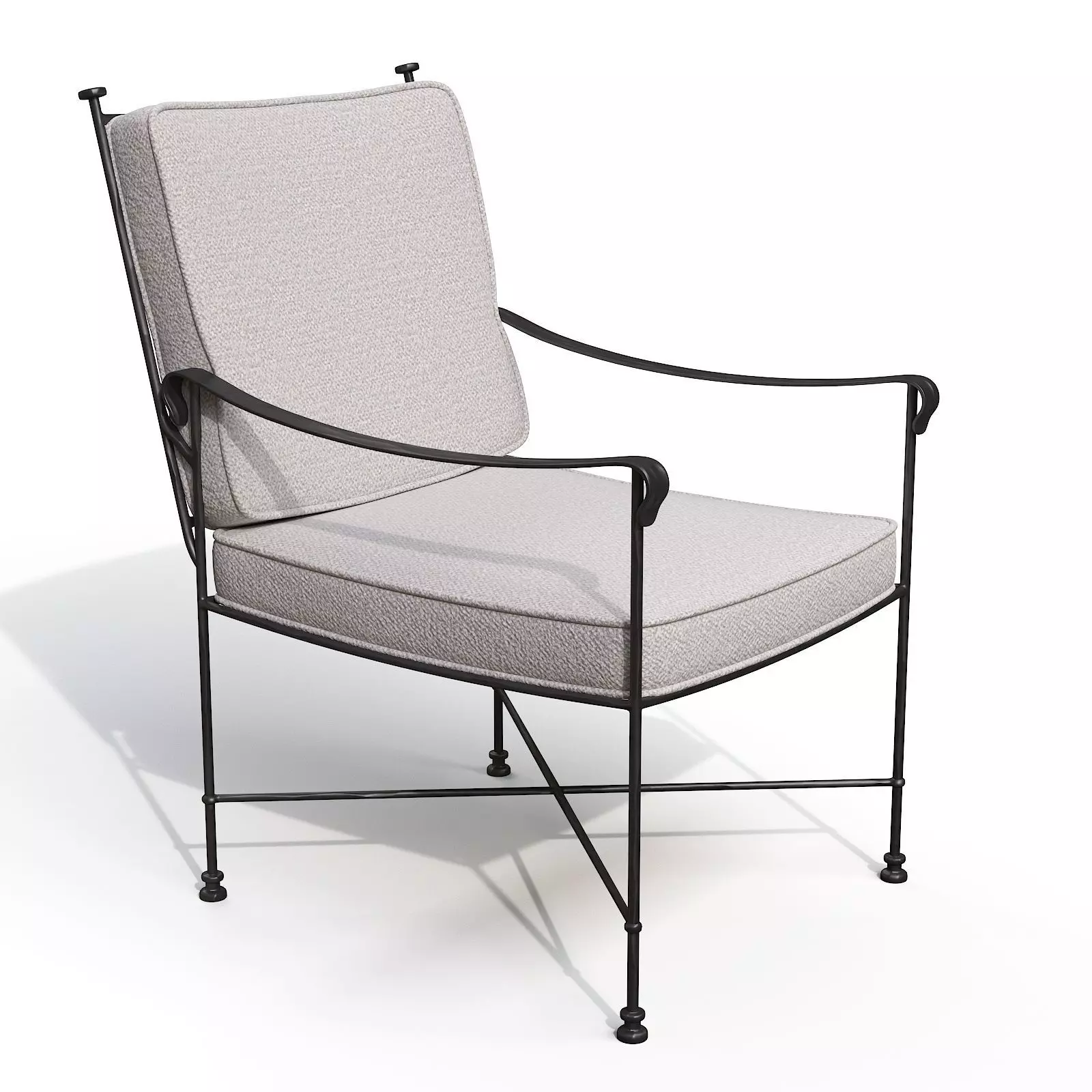 Provence Outdoor Lounge Dining Chair 3D model