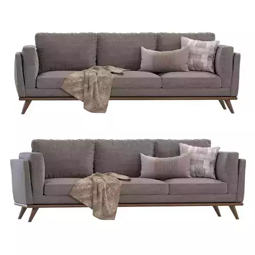 Zander Sofa By West Elm 3D model