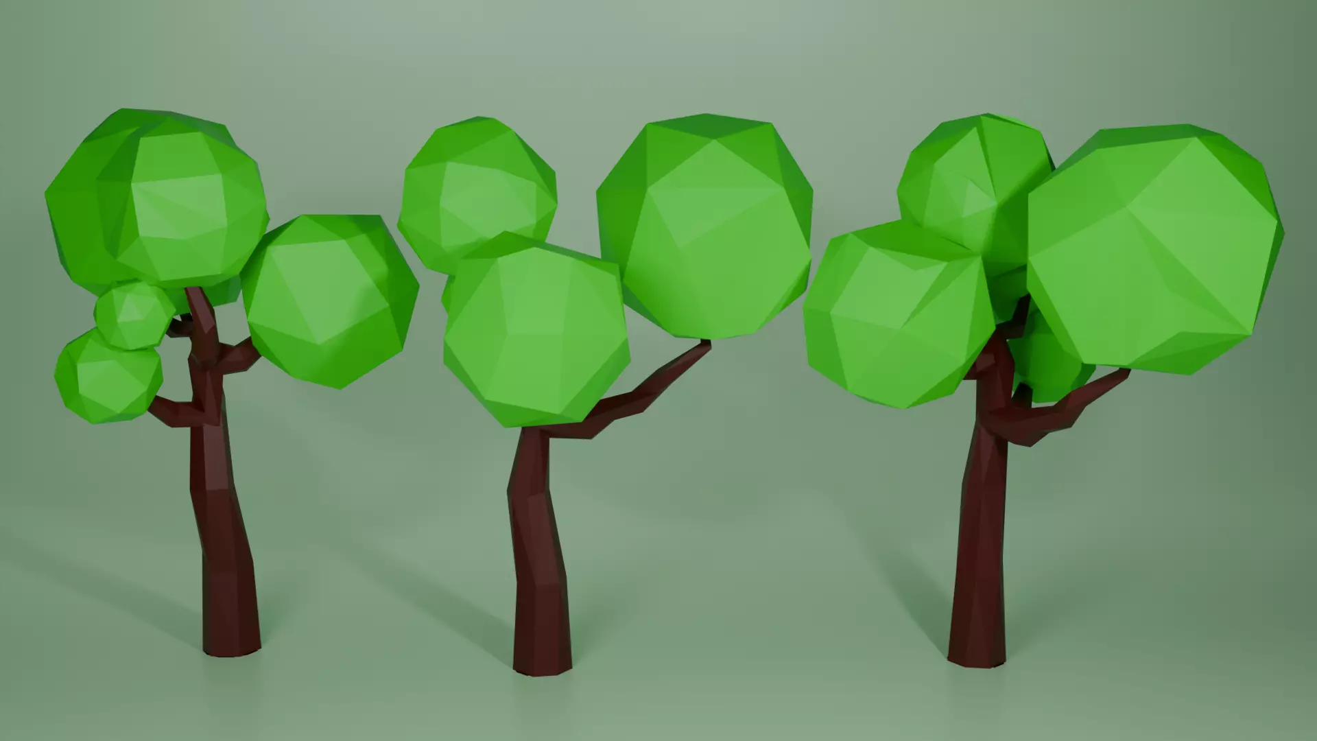 Low Polly Tree Free low-poly 3D model_0