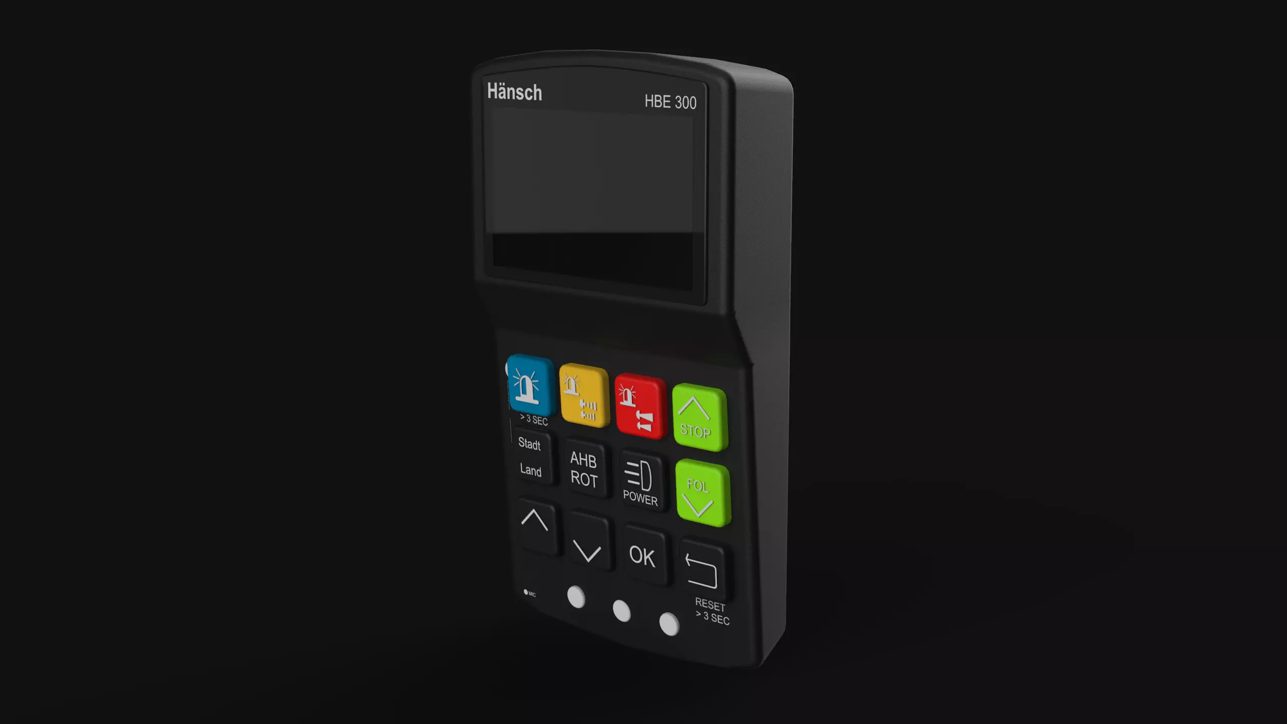 Haensch HBE300 Control Device Low-poly 3D model