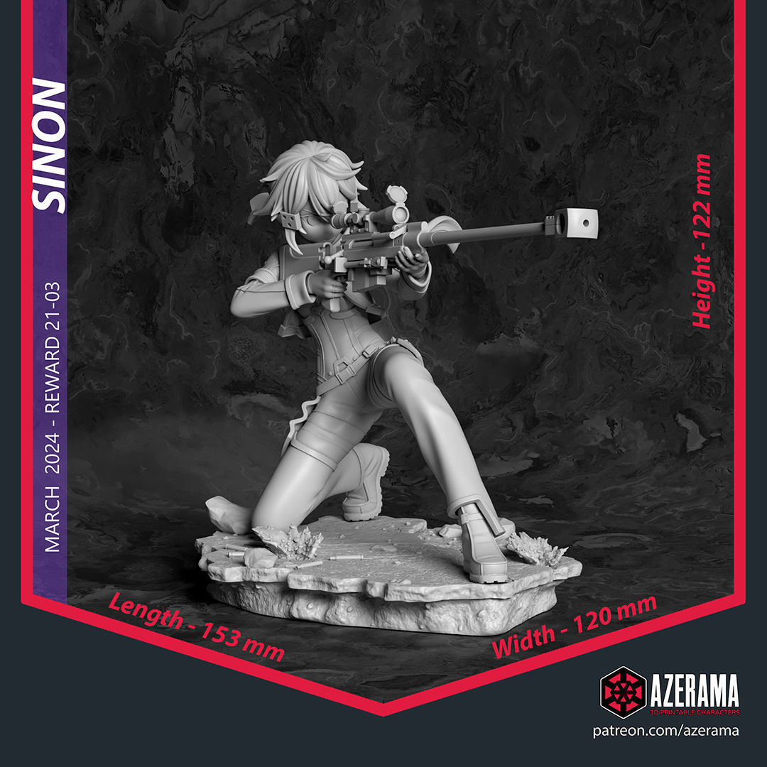 Sinon STL Ready for 3D Printing 3D print model_3