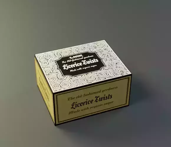 Licorice Twists Low-poly 3D model