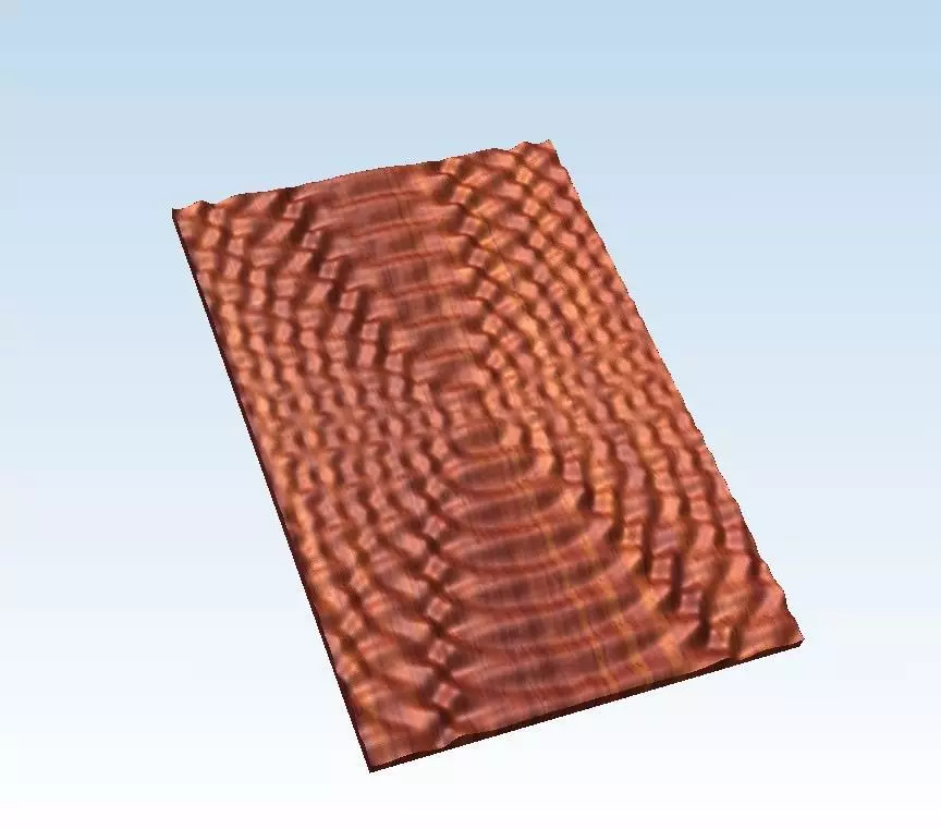 Wave interference relief for CNC machining 3D print model