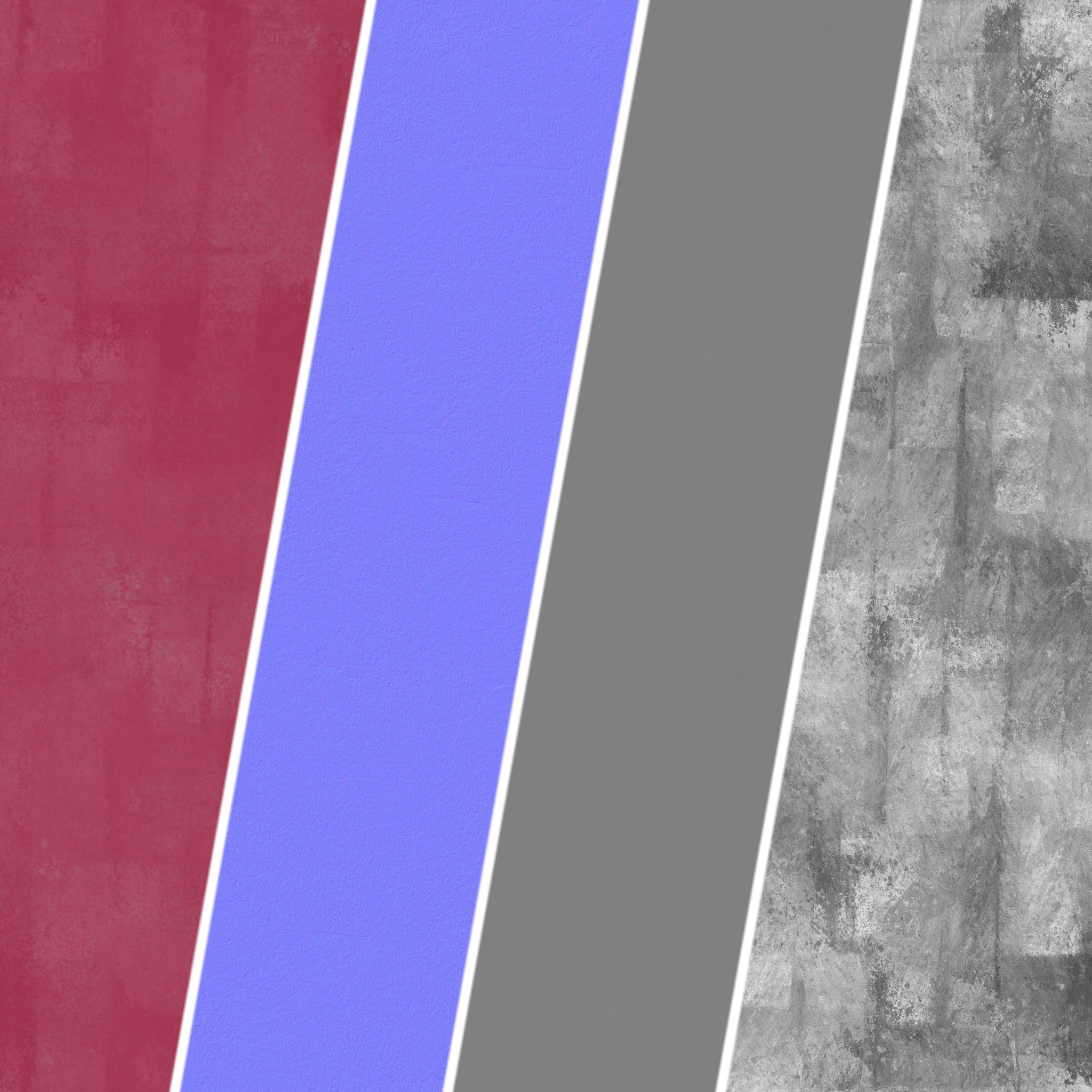 Plaster Materials 38- Plaster Roll Painted - sbsar pbr seamless Texture_8