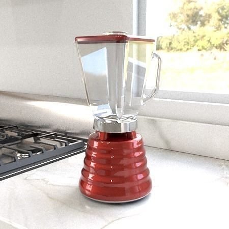 Red Blender Licuadora 3D model