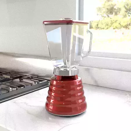 Red Blender Licuadora 3D model