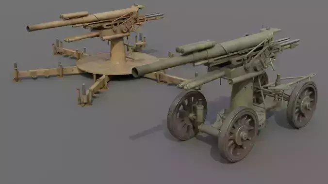 Type 14 10 cm AA gun