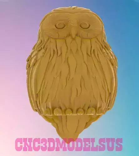 Owl 6 3D MODEL STL FILE FOR CNC ROUTER LASER 