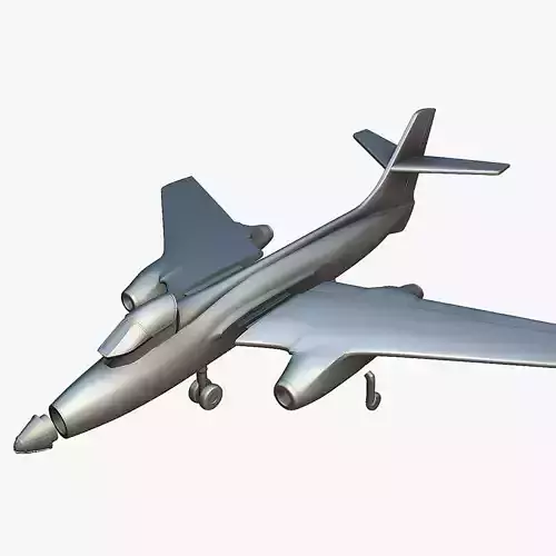 SNCASO Sud-Ouest SO4050 Vautour IIB - 3D Printable Model