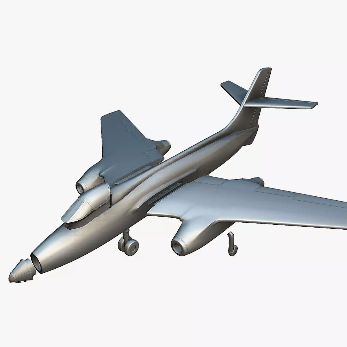 SNCASO Sud-Ouest SO4050 Vautour IIB - 3D Printable Model 3D print model_0