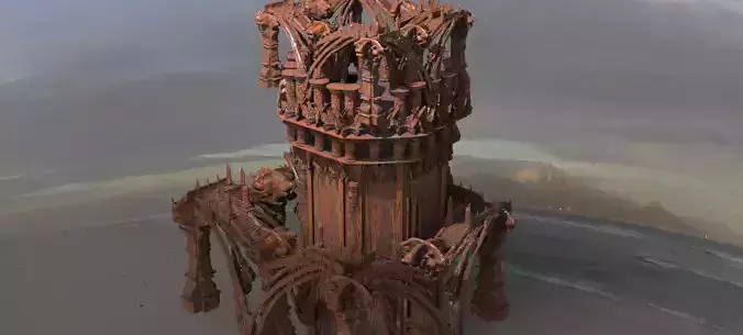 Desert Arrakis Spice Tower 