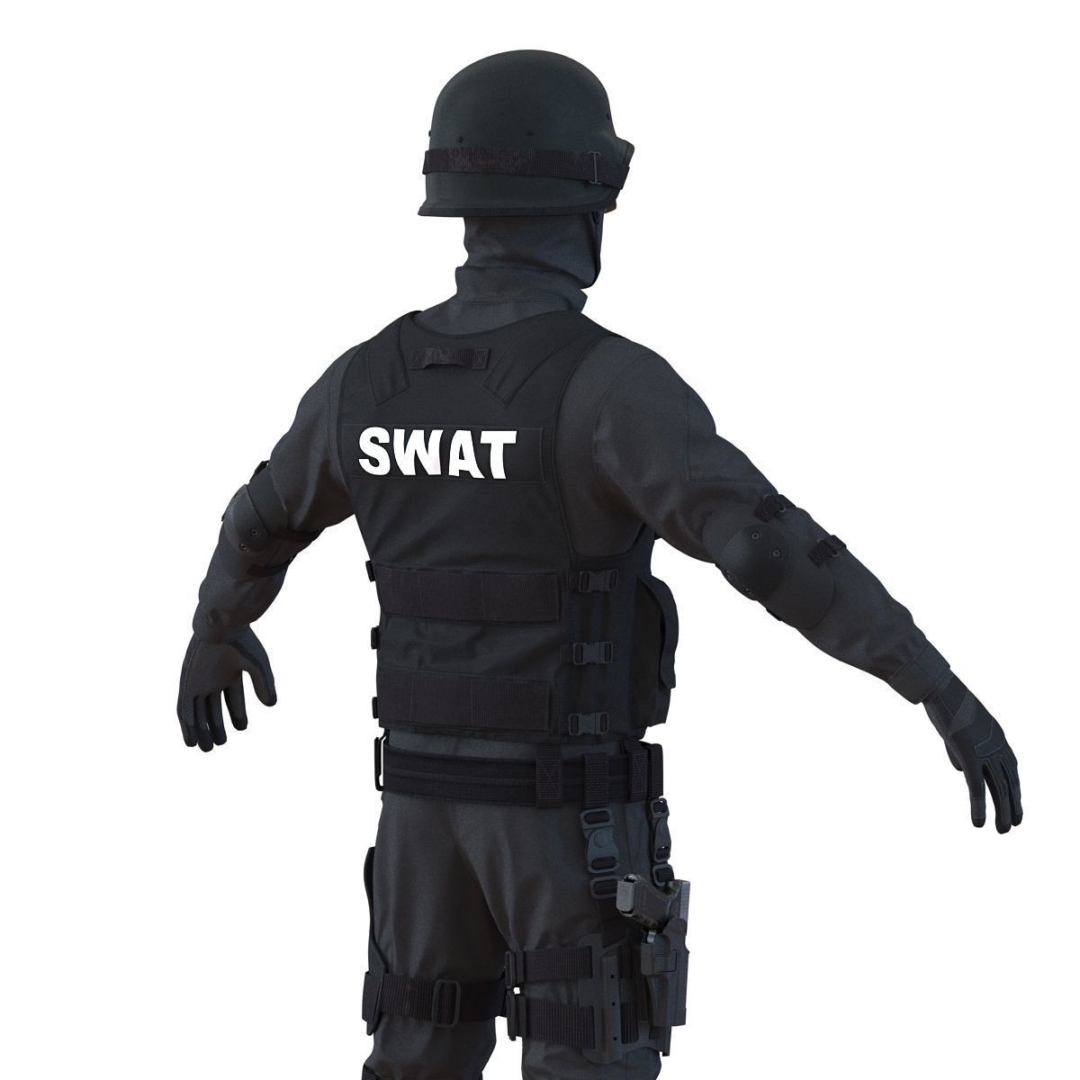 SWAT Man Asian 3D Model 3D model_18