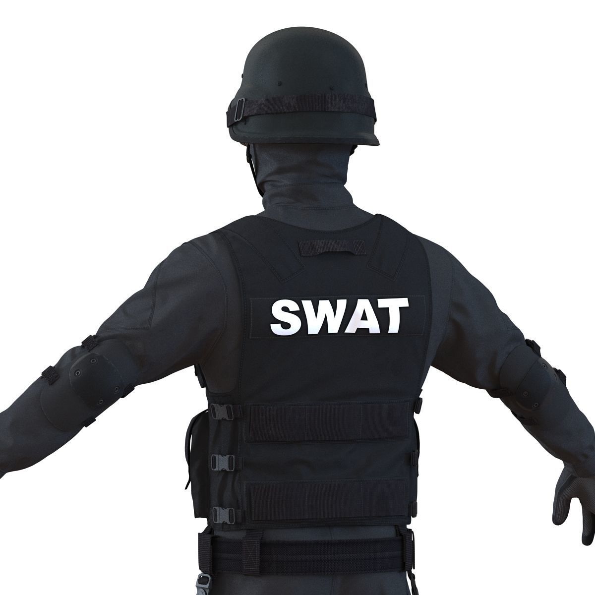 SWAT Man Asian 3D Model 3D model_21