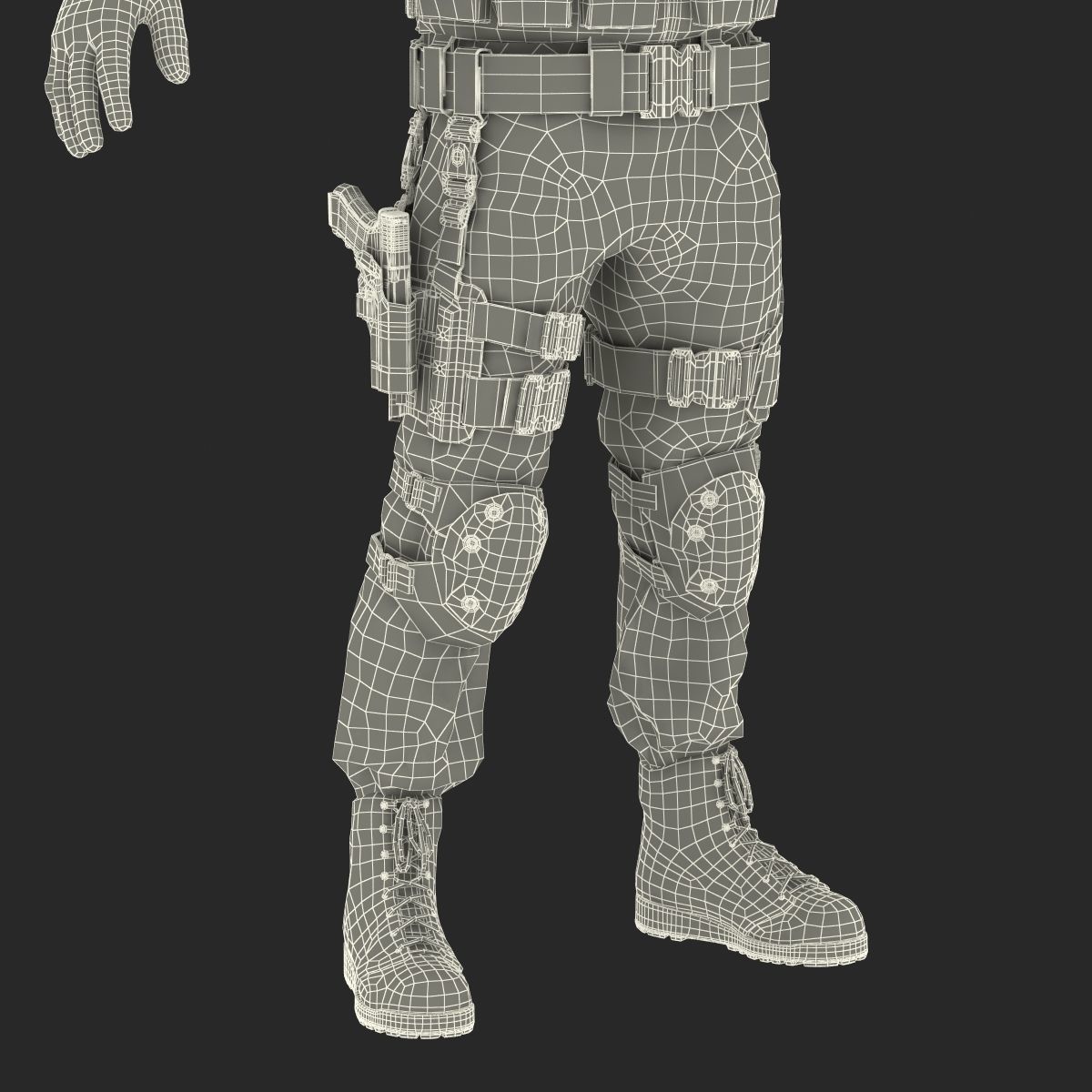 SWAT Man Asian 3D Model 3D model_66