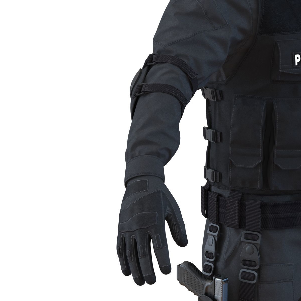 SWAT Man Asian 3D Model 3D model_32