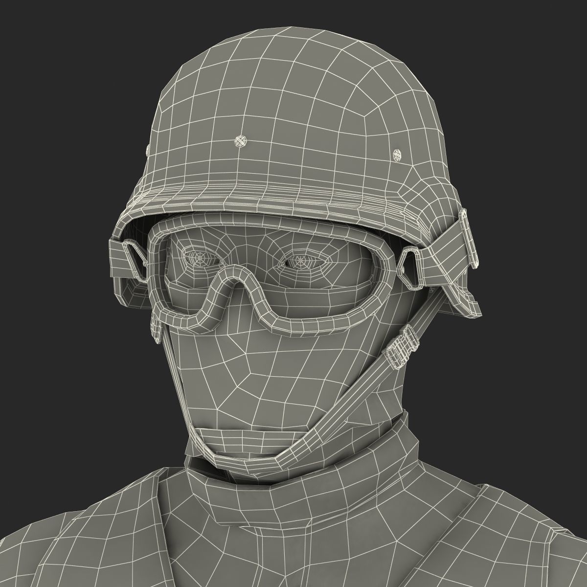 SWAT Man Asian 3D Model 3D model_69