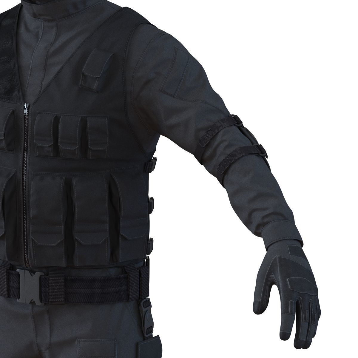 SWAT Man Asian 3D Model 3D model_24