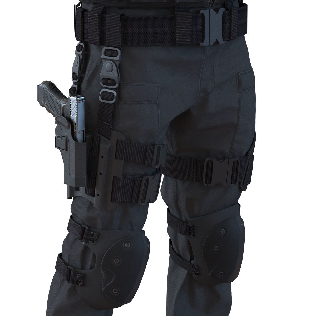 SWAT Man Asian 3D Model 3D model_33
