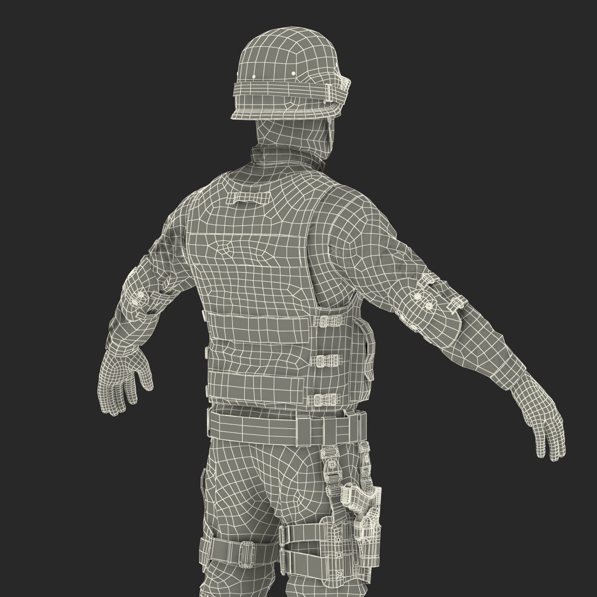 SWAT Man Asian 3D Model 3D model_61